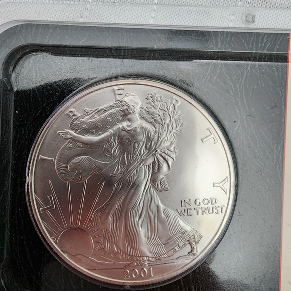 2001 Silver American Eagle Coin One Dollar - Picture 2 of 4